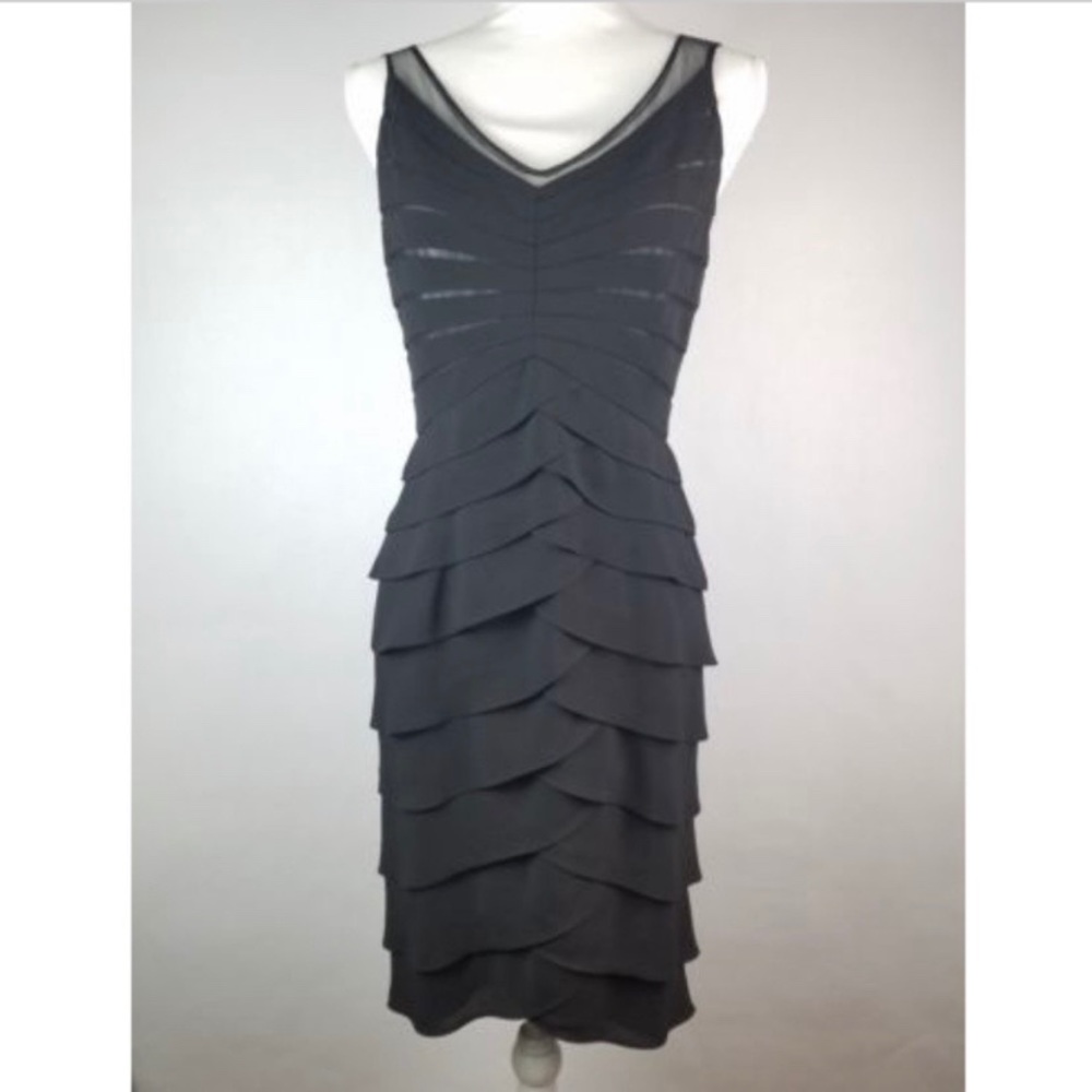 Adrianna Papell Ruffled Cocktail Dress
